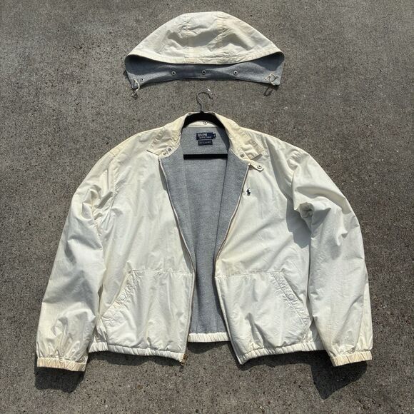 Polo Ralph Lauren Other - Vintage Polo Ralph Lauren Harrington Lined Jacket XL Removable Hood USA Made